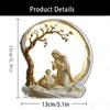 2D Flat Holy Family Acrylic Desk Decor Plaque, Mary & Baby Jesus, Suitable for Wall Decoration, Porch, Room, Villa, Accents Home, Hallway, or Workplac