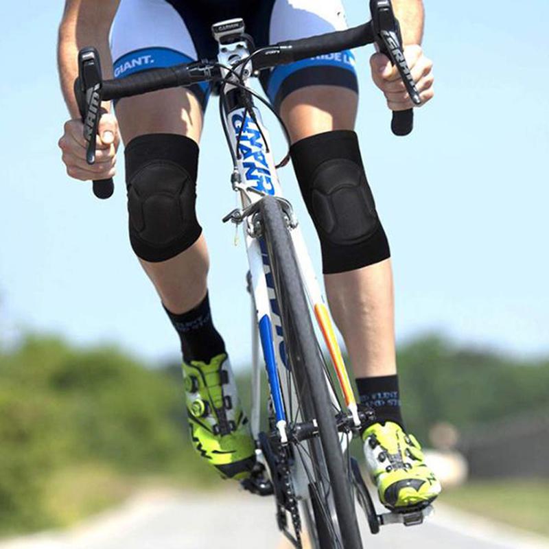 1 пара защитных наколенников из толстой губки для футбола, волейбола, экстремальных видов спорта