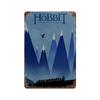 Abstract ring art retro travel poster metal tin sign movie lord of mordor magic suitable for wall kids bedroom home decor