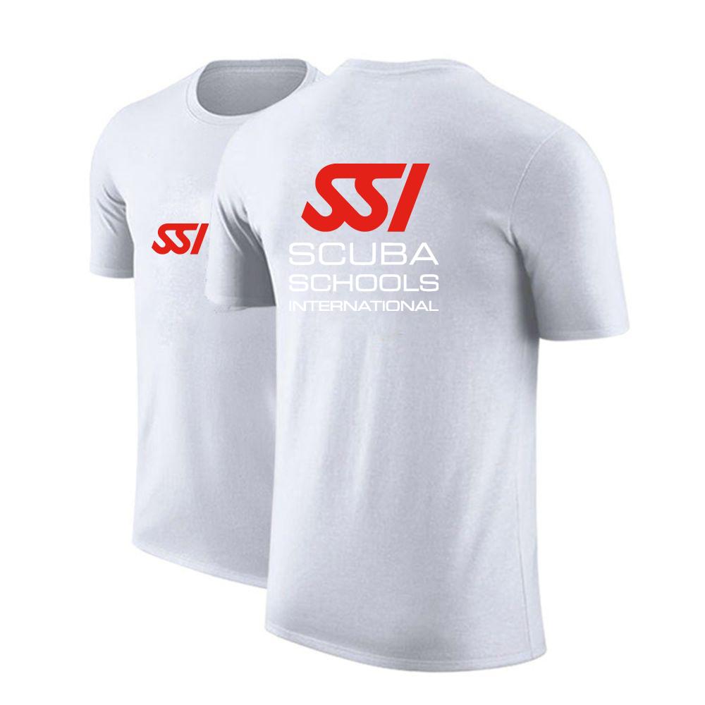 2022 Scuba Diving Dive SSI Unisexs New Summer Hot Printing Sports Short Sleeves Round Neck Leisure Breathable Casual T Shirts Tops