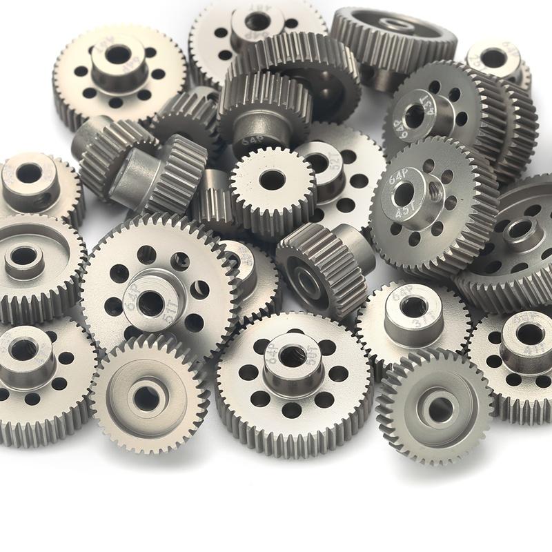 5pcs RC Model 64P Motor Gear 7075 Aluminum Metal Pinion 1/10 On-Road Vehicle 5pcs Set Suitable as a Gift for All Four Seasons