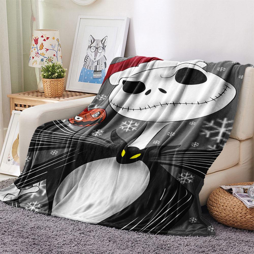 Nightmare Before Christmas printing Flannel Blanket Bedroom Sofa Camping Warm blanket Gifts for family and friends-MJ009