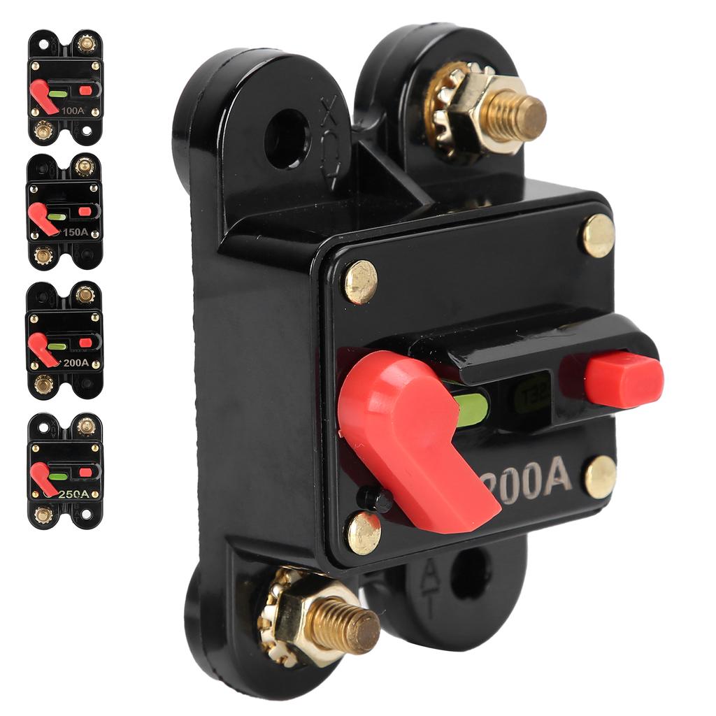 Инвертор с автоматическим выключателем и предохранителем 12‑24 В с ручным сбросом для автомобильной аудиосистемы, лодок и грузовиков