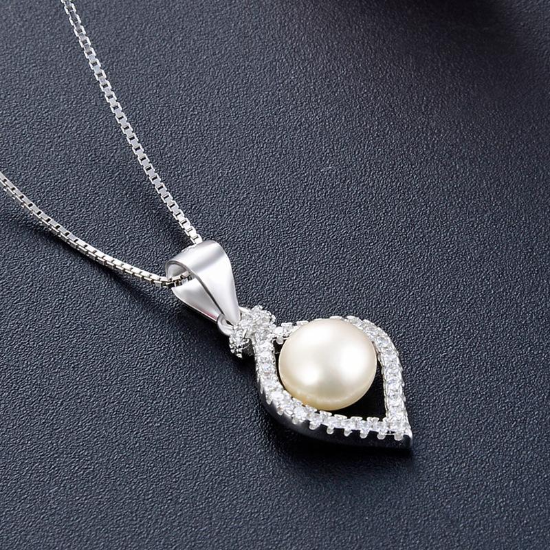 Линдон Стерлингового Серебра 925 Классическое Женское Ожерелье Кулон Циркон Модный Подарок