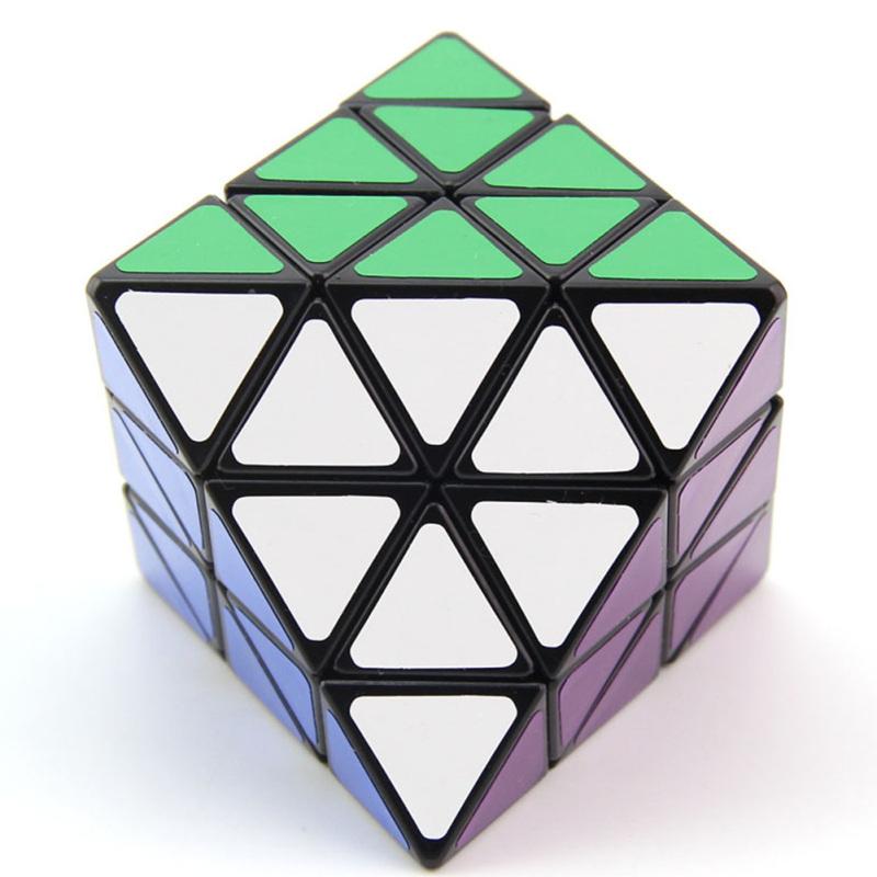 Lanlan Magic Cube Октаэдр Алмазы Наклейка Гладкий скоростной куб Развивающая игрушка