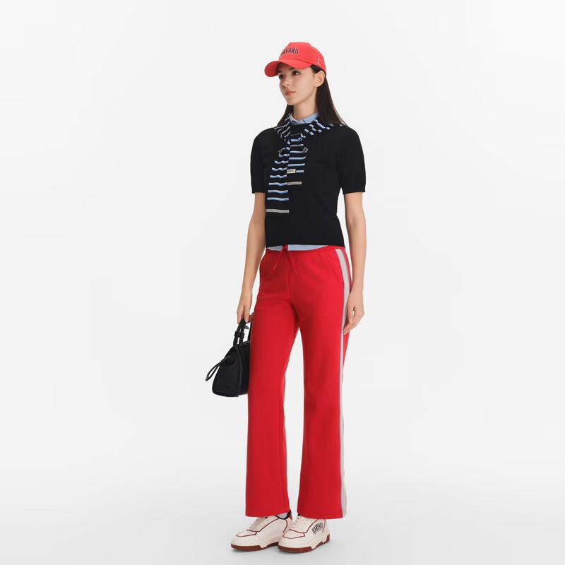 Женские спортивные брюки Lefen Golf Harvard с совместным брендингом, широкие