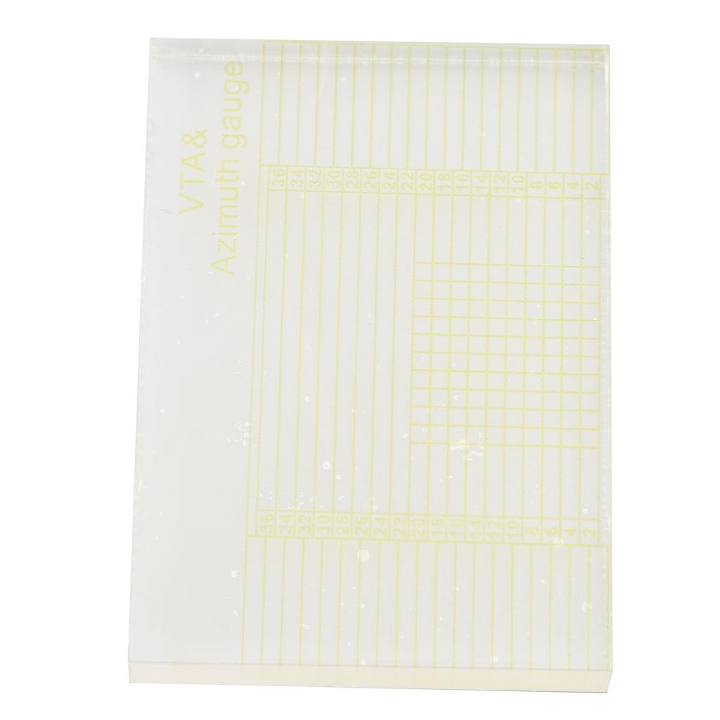 2 шт. VTA азимутальный датчик высокой четкости прозрачная высокоточная VTA азимутальная линейка для проигрывателя пластинок