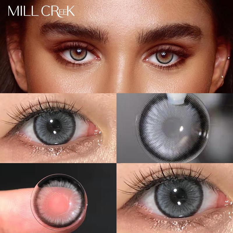 MILL CREEK Цветные контактные линзы Красивый зрачок Косметические линзы для глаз Искусственный зрачок Степень Контакты Рецепт Близорукость