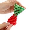 3D Printed Spiral Cone Christmas Ornament - Small Funny Passthrough Fidget Toy, Festive Xmas Gift for Family