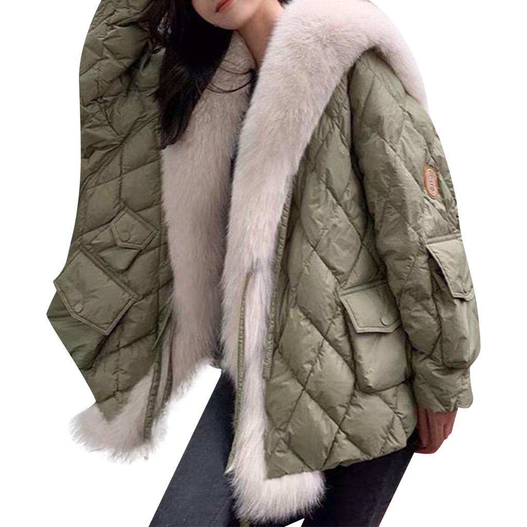 Фланелевая куртка женская средней длины осенне-зимняя одежда