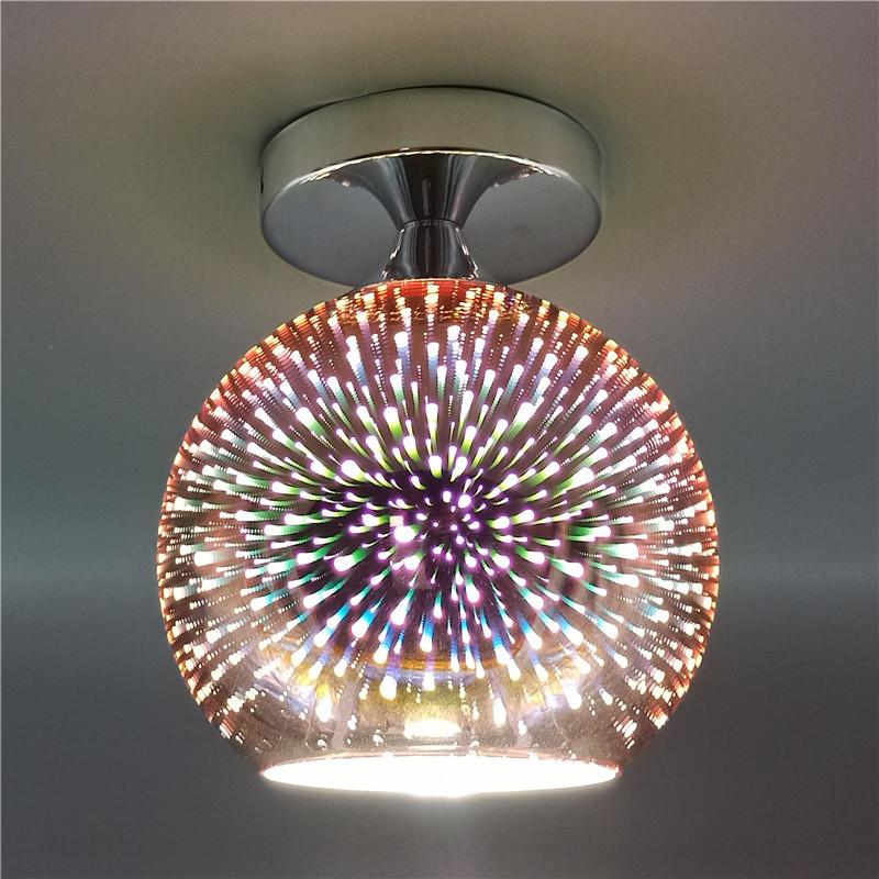 3D фейерверк, потолочные светильники, оцинкованные витражи, гостиная, спальня, кухня, проход, входные светильники