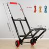 Foldable Hand Truck Dolly Adjustable Handle Collapsible Trolley Cart Convenient for Couriers