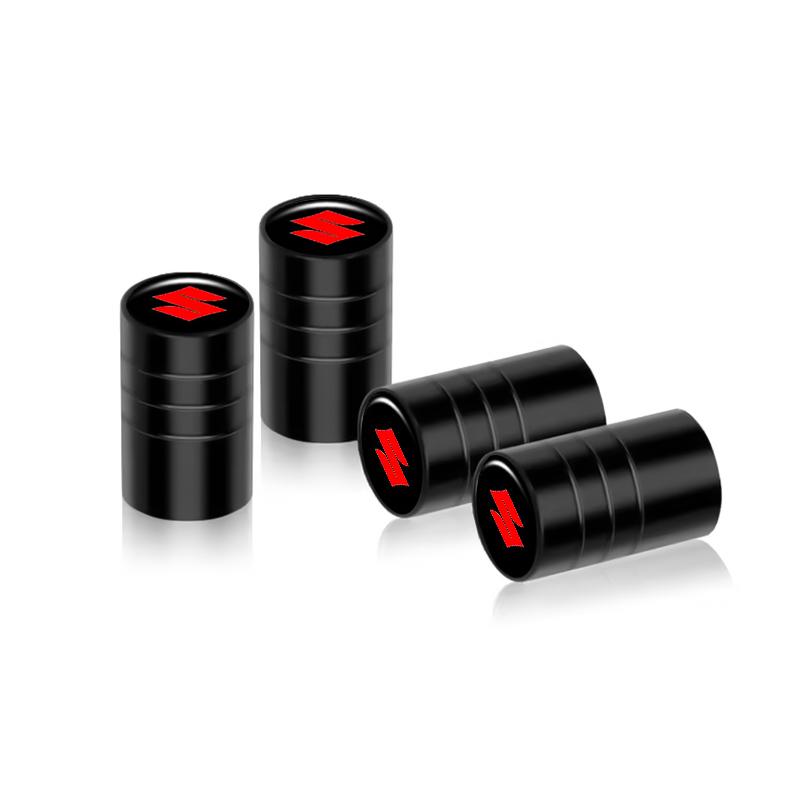 4Pcs Hex Cylinder Metal Car Wheel Tire Valve Stem Caps Dust Cover For Suzuki Swift Jimny Grand Vitara Baleno SX4 Samurai Ignis
