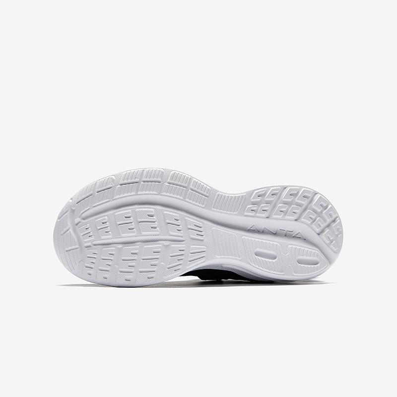 Anta Kids Synthetic Leather Comfortable Simple Non-Slip Wear-Resistant Low-Top Running Shoes Men Sneaker Black Harmony-Blue A12445555-3