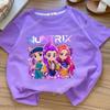 Summre Girl Demon Hunters Clothes Short Sleeve T Shirt Kids Summer Casual Tops Cartoon Toddler Cotton Tee
