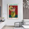 Yayoi Kusama Art Exhibition Pumpkin Flower Wall Art Poster Prints Abstract Canvas Painting Picture for Modern Room Home Decor
