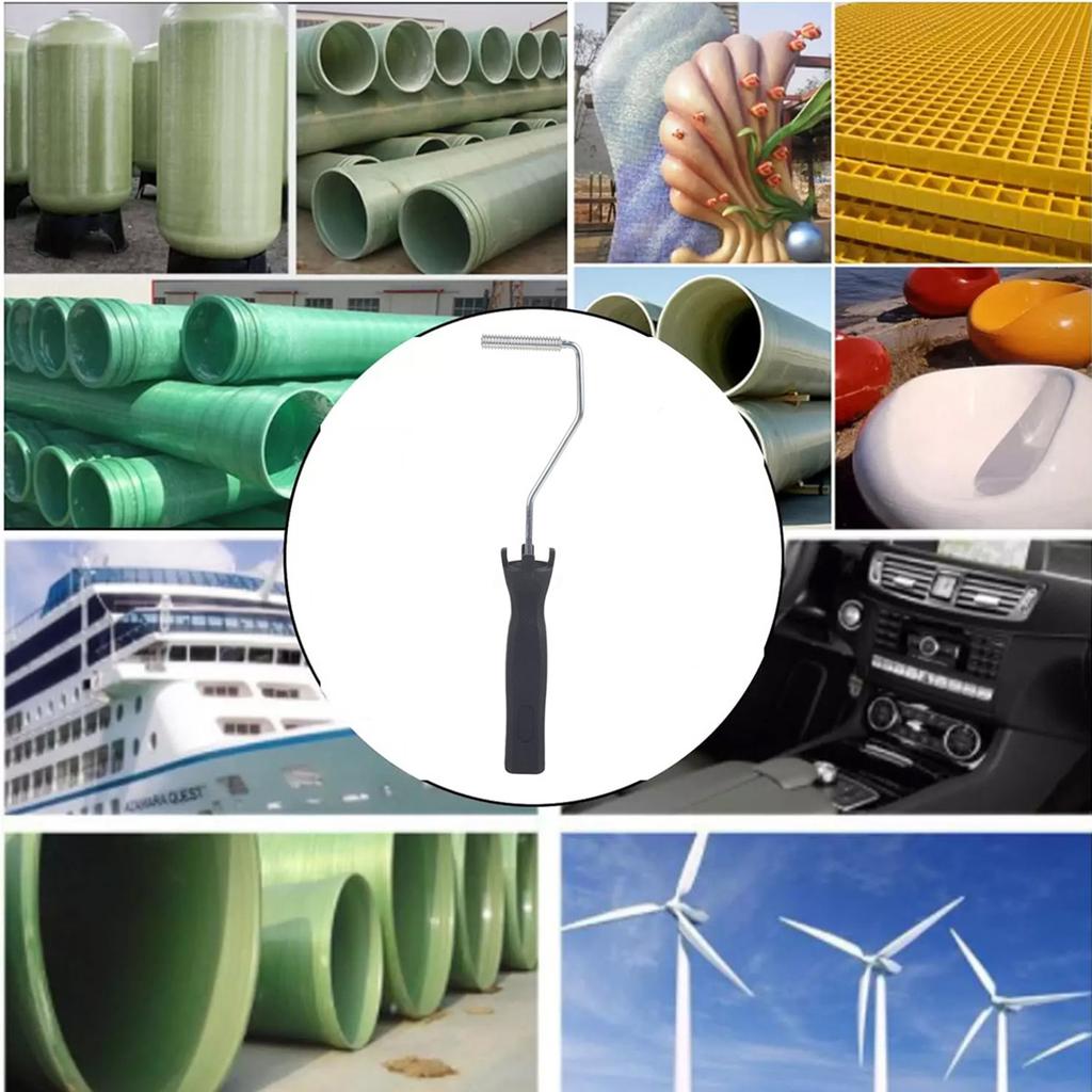 Стекловолоконный валик из алюминиевого сплава для ламинирования пузырьков, эргономичная ручка для промышленного применения и удаления пузырьков