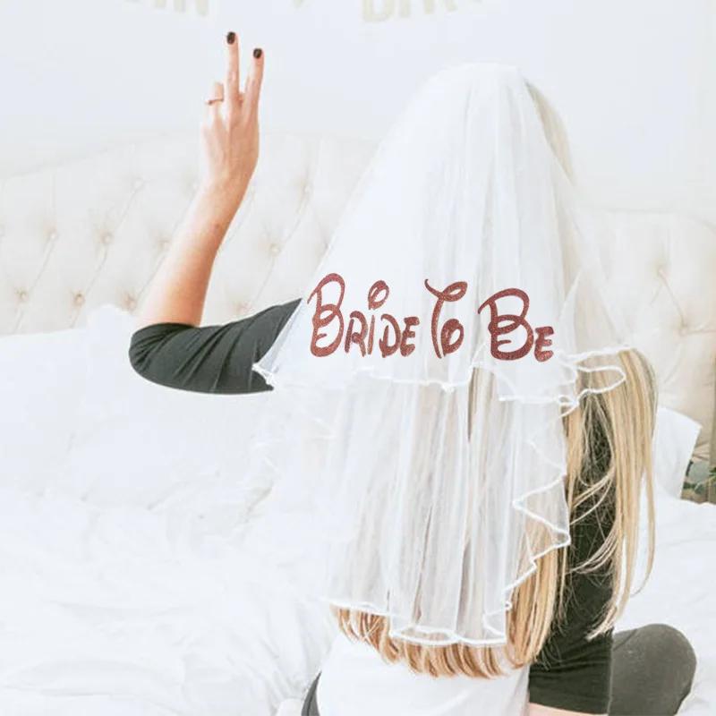 Фата с гребнем пояс свадебный душ свадьба помолвка девичник украшение подарок для невесты