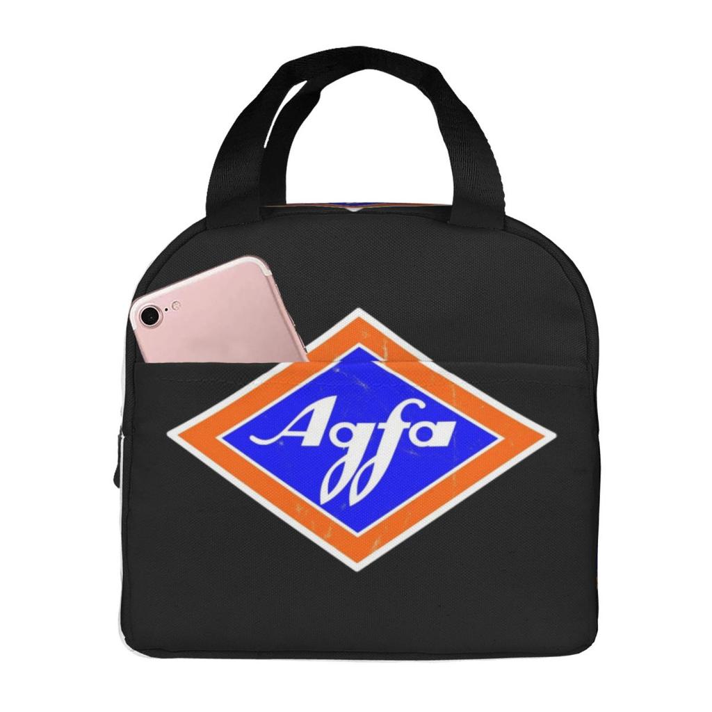 Retro Agfa Film Logo From 1960s Insulated Lunch Bag for Kids School Cooler Thermal Food Box Tote Leakproof Lunch Boxes Container
