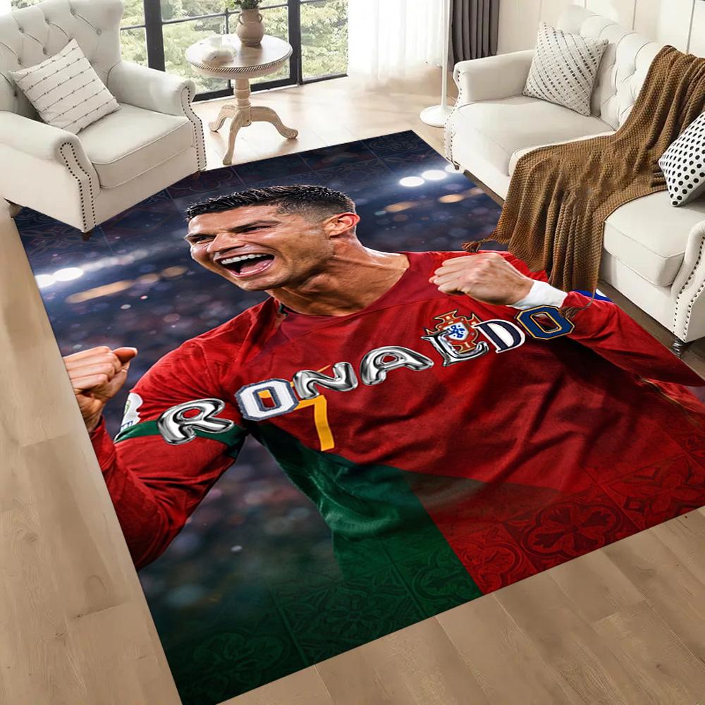 Cristiano Ronaldo 121 Floor Rug Office Rug Design for Balcony Study room Entryway Outdoor Anti-slip Rug Anime Office Decor Gift for Festivals