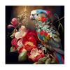 Frame Parrot And Flowers Painting By Numbers For Adults Kits Animals Canvas Painting Paint On Numbers Starter Kit 40x40cm