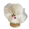 Wide Brim Kids Sun Hat Pearl Decoration Beach Hat Cute Style Straw Hat  Girls Accessories
