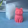3D Fat Cat Animal силиконовая форма для свечей DIY Lovely Kitty гипсовая форма инструмент для ароматерапии мыловарение подарки ручной работы домашний декор