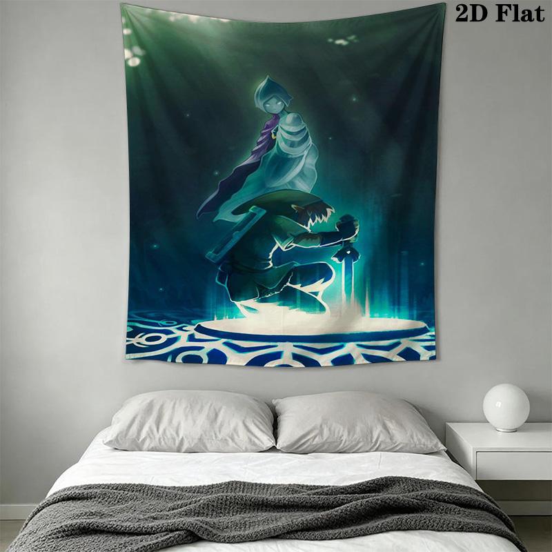 Legend Zelda Artwork Compilation Tapestry Background Cloth Wallmounted Wall Covering Decoration Homestay Soft Decoration Tapestry Background Cloth