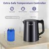 0,8 л Маленькие электрические чайники из нержавеющей стали Дорожный мини-нагреватель для кипячения горячей воды Двухстенный с прохладной поверхностью Портативный нагреватель для чайника A