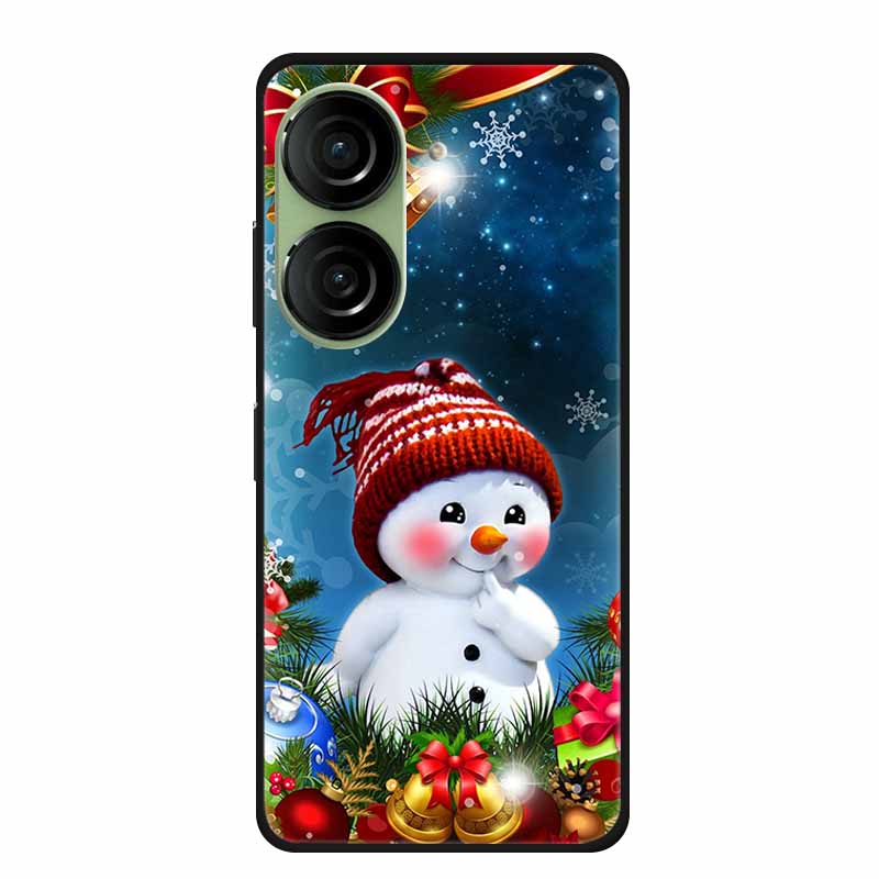 Christmas Phone Case For Asus Zenfone 10 5G AI2302 Cases Soft Silicone For Asus Zenfone 9  AI2202 Shockproof Cover Bumpers Funda
