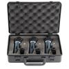 Superlux Dynamic Vocal Microphone Set of 3, Carrying Case, and Microphone Holder Included, ECO88S/3PACK