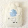 500ML Hot Water Bag Plush Cartoon Kawaii Bear Rabbit Animal Pattern Hot Water Bottle Hand Feet Warmer Winter