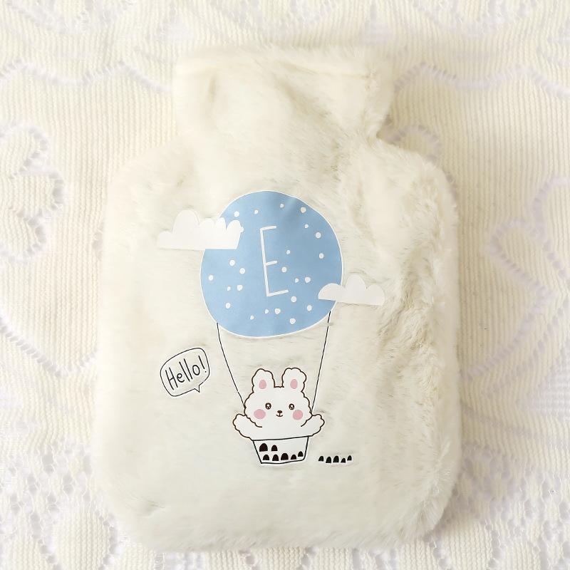 500ML Hot Water Bag Plush Cartoon Kawaii Bear Rabbit Animal Pattern Hot Water Bottle Hand Feet Warmer Winter