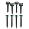 4PCS Solar Animal Repellant Continuous 24-Hour Protection Ultrasonic Flash Bird Outdoor Garden Repellers