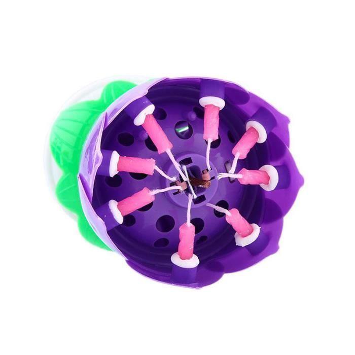 Bougie d’Anniversaire Magique - SHOP-STORY - Violet - Musicale - Tournante - Décoration de Gâteau