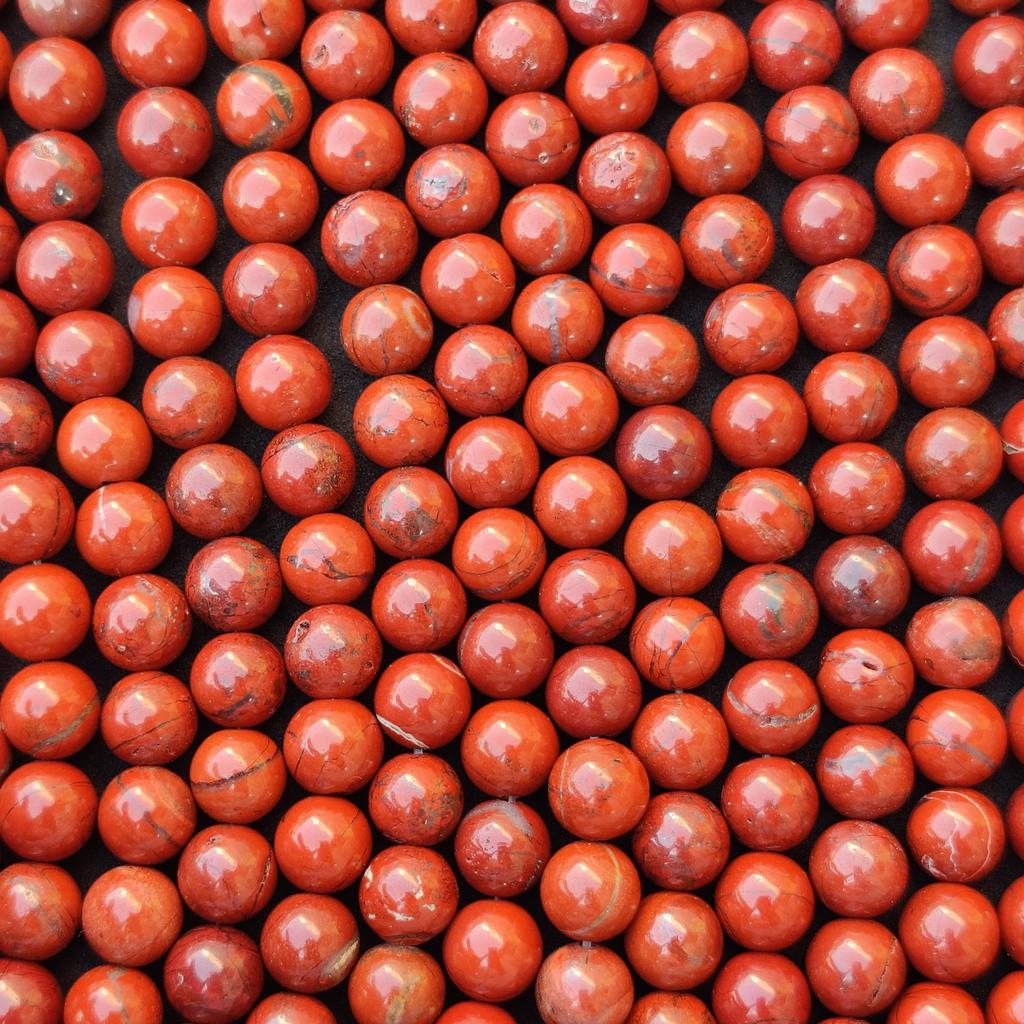 Natural Red Jasper Beads, Smooth Round Beads, Loose Natural Red Jasper Gemstone Beads For Jewelry Making, 6 Mm 8 Mm 10 Mm Size Beads.