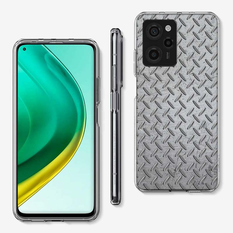 Чехол для телефона с текстурой шлифованного металла, стальной принт, для Xiaomi Poco M8 M7 M6 M4 M3 X7 X6 X4 Pro F7 Ultra M5S Mi 14 14T 15 15T 12T