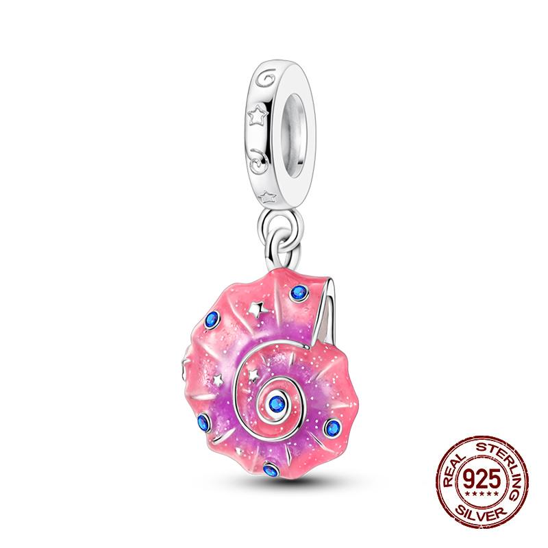 Summer Charms Copper Luminous Ocean Series Pendants Crab Whale Charms Beads Fit Original Bracelet Fine Diy Jewelry