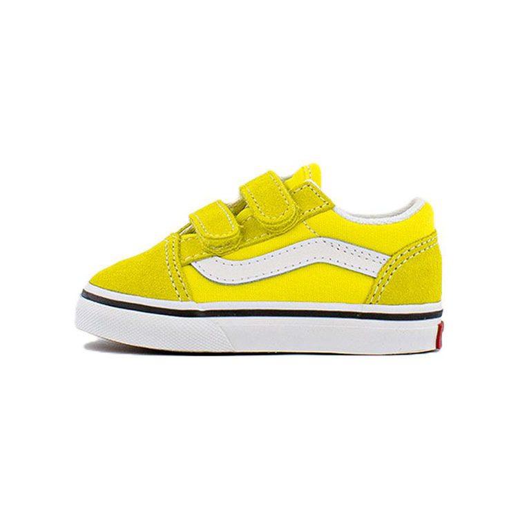 Vans Old Skool Casual Skate Shoes Low top Toddler Shoes Yellow Infant And Toddler VN000D3Y7Z4