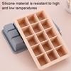 Silicone Ice Cube Tray with Lid 15 Cavity Easy Release Ice Mold for Freezer Large Ice Cubes Maker for Whiskey Cocktails