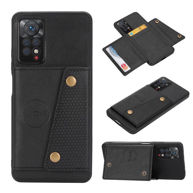 Кожаный чехол-кошелек для Redmi 11 10 12 11E Pro 11S 10S 10T 11T 12T 13T Poco X3 X4 X5 X6 Pro F3 Слот для карт Подставка Чехол