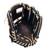 ZETT Neo Status Soft Baseball Glove for Second and B Size 4 Shortstop, Black/Pastel (1932), (BRGB31510N)