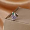 Fashion Stainless Steel Mini Zirconia Stud Earrings For Women Luxury Cute Fruits Helix Tragus Piercing Earrings Party Jewelry