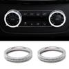 Self-adhesive Creative Crystal Bling AC Climate Control Radio Volume Knob Rings for C M CLS GL Decoration Accessories