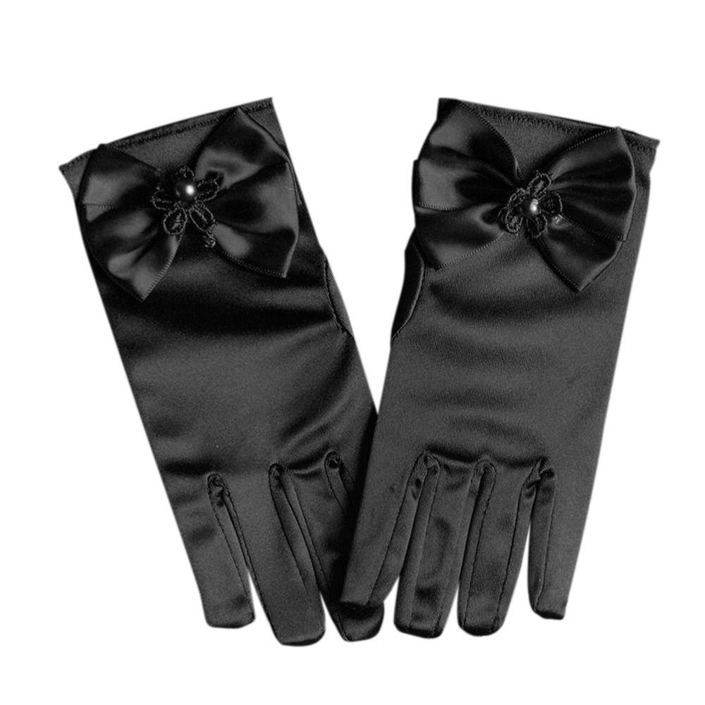 Dance Performance Stage Gloves Full Finger Mittens Wedding Flower Girl's Gloves Princess Gloves