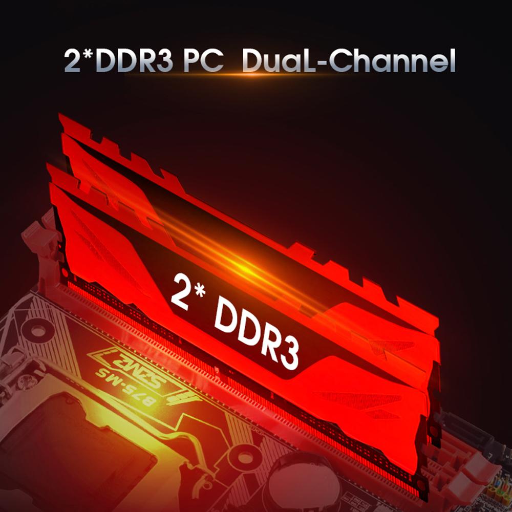 SZMZ LGA 1155 WiFi Desktop Home Office Gaming Motherboard PCIE 16X DDR3 16GB 100M Network Card