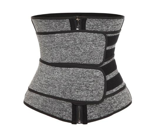 Women Neoprene Sauna Waist Trainer Corset 3‑Row Hooks Tummy Control Postpartum Waist Shaper Fitness Body Belt