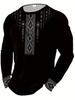 Mexico Eagle Print T Shirt for Men Fashion Comfortable Polyester Long Sleeve T-Shirt Casual O-Neck Pullover Autumn Loose Men's Tops