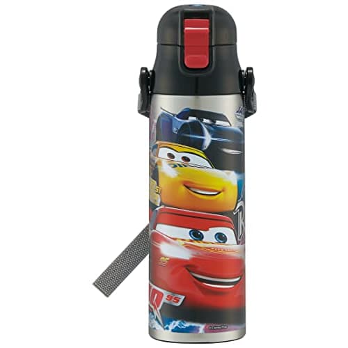 Skater Children's Stainless Steel Water Bottle 2way Direct Drinking 580ml Cup Drinking 570ml Cars 23 Child-friendly Lightweight Type Boys Thermal/Cold