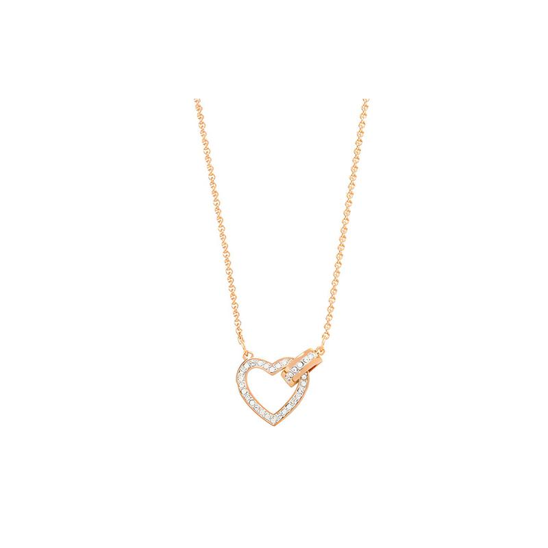 Swarovski Красивое романтическое белое ожерелье с символом любви для женщин 5368540